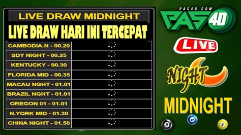 live draw virginia night tercepat